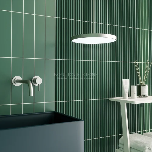 Finley Fluted Green Wall Tile