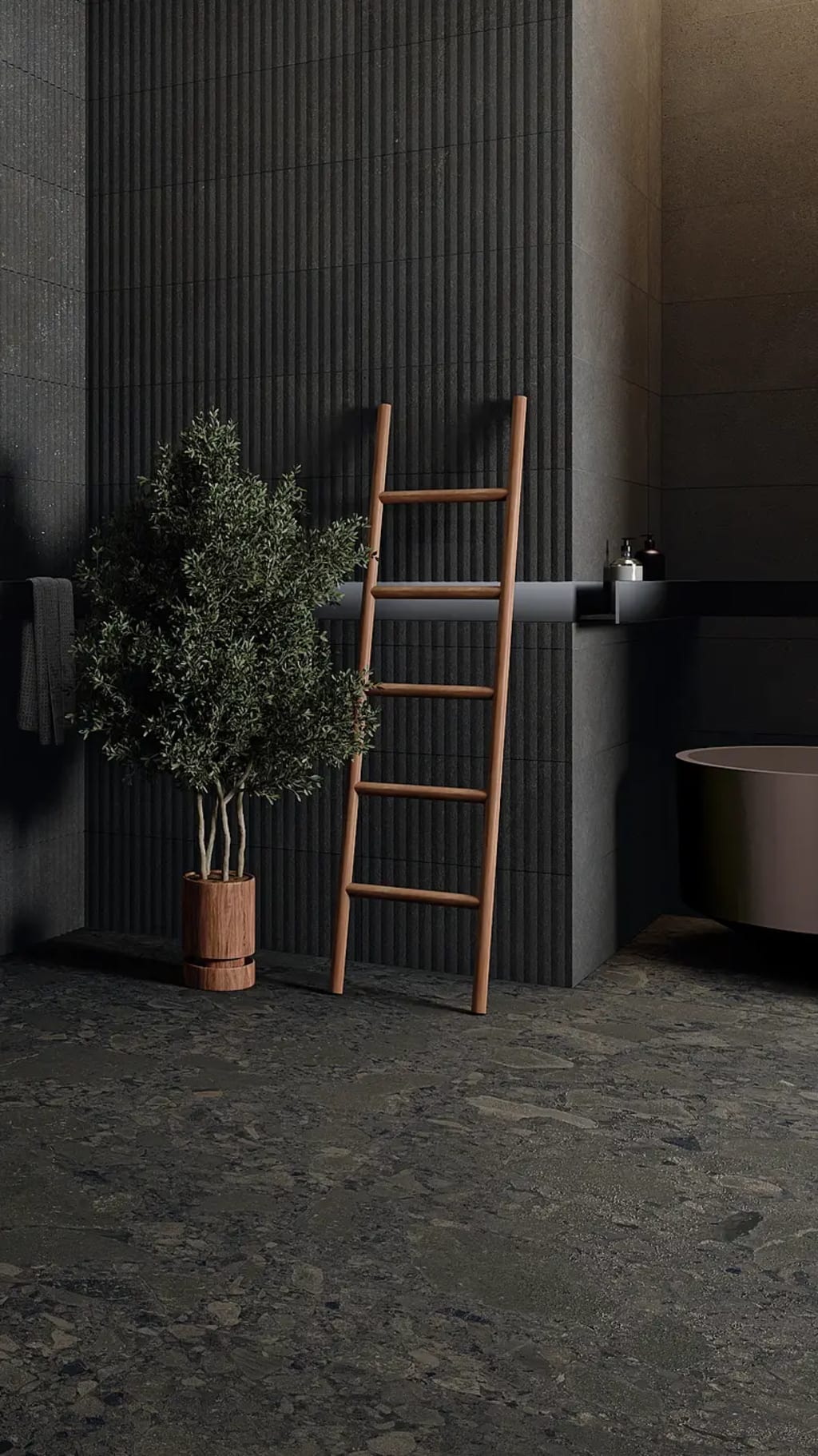 Neptune Black Terrazzo
