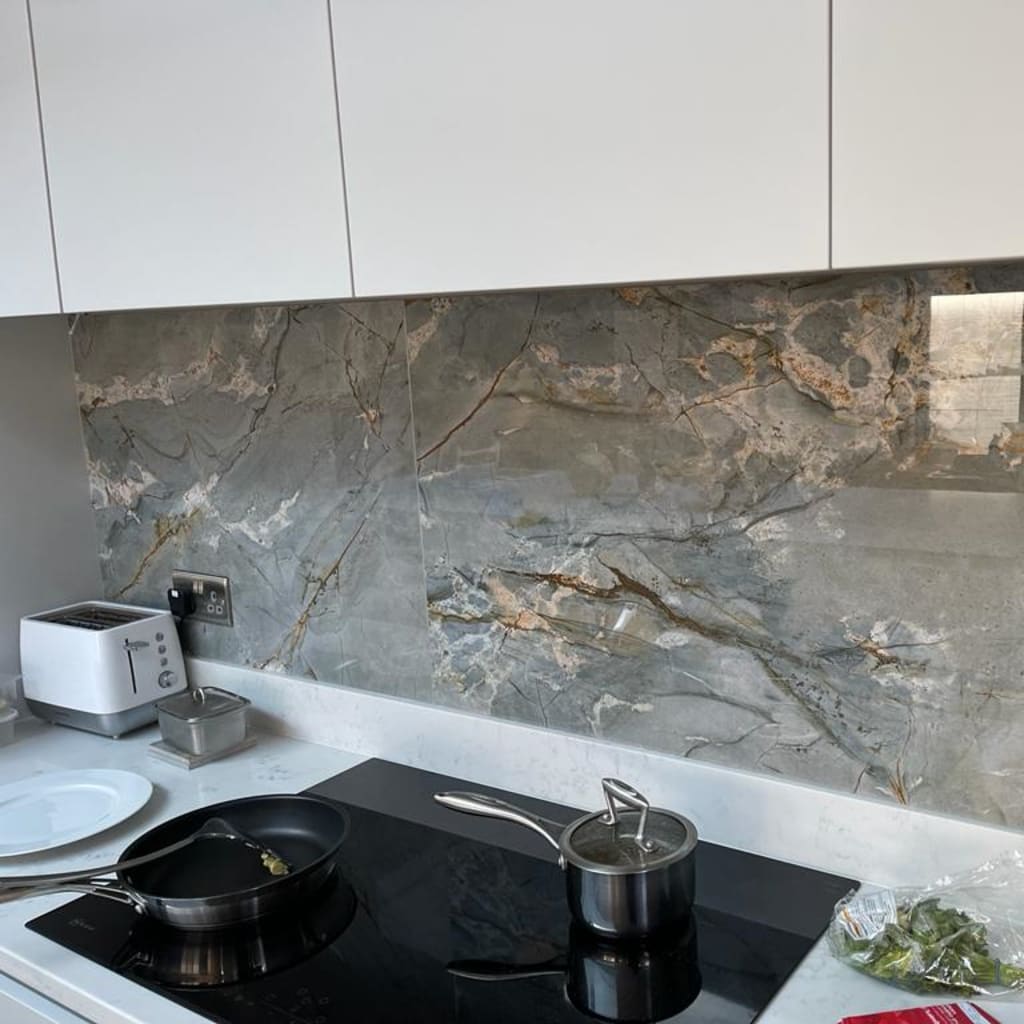 Carrara Marble Mosaic Basketweave
