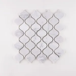 Carrara Marble Mosaics Arabesque