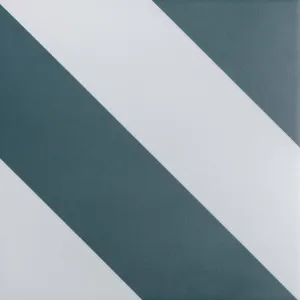 Piper Green Striped Tiles