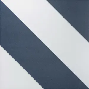 Piper Navy Striped Tiles