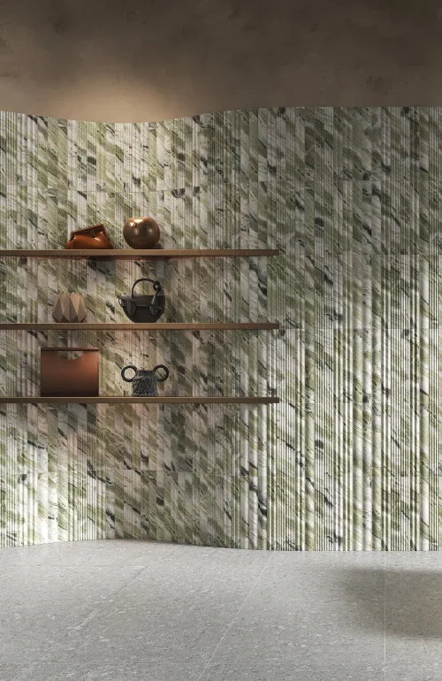 Cera Fluted Jade Marble