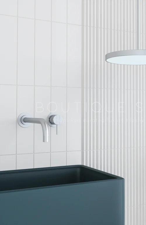 Finley Fluted White Wall Tile