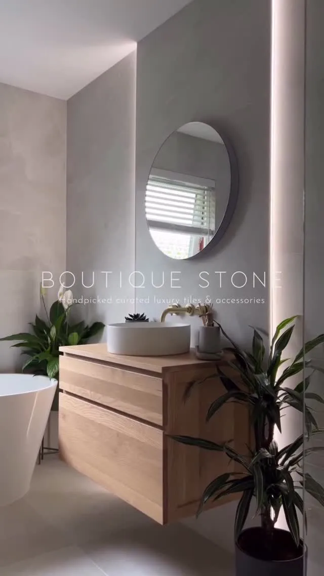 Hot summer days start and end best with a refreshing shower

This bathroom features Boutique Stone’s Priory White porcelain tiles marked by its crisp white tones and subtle salt crystal features

Beautifully designed by @terry.alexander.1 and built by @bespokebathrooms_