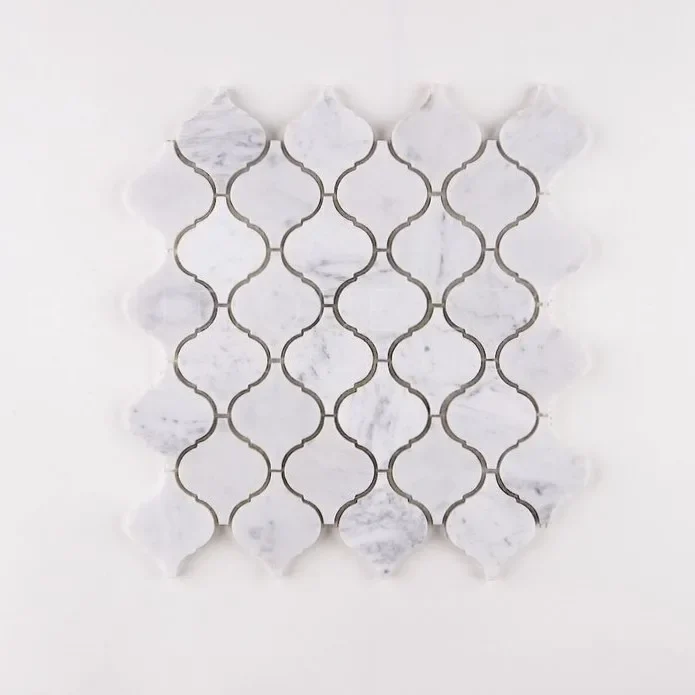Carrara Marble Mosaics Arabesque