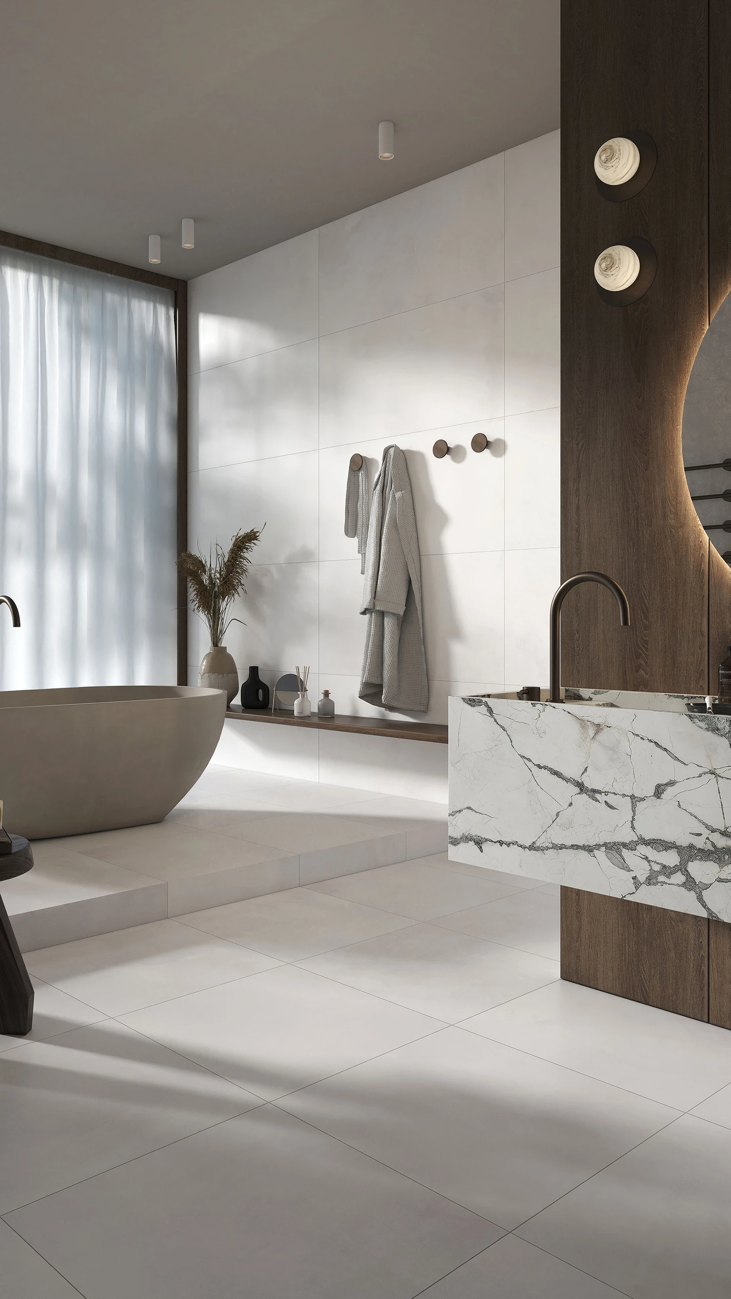 Avion Fog Porcelain Tiles