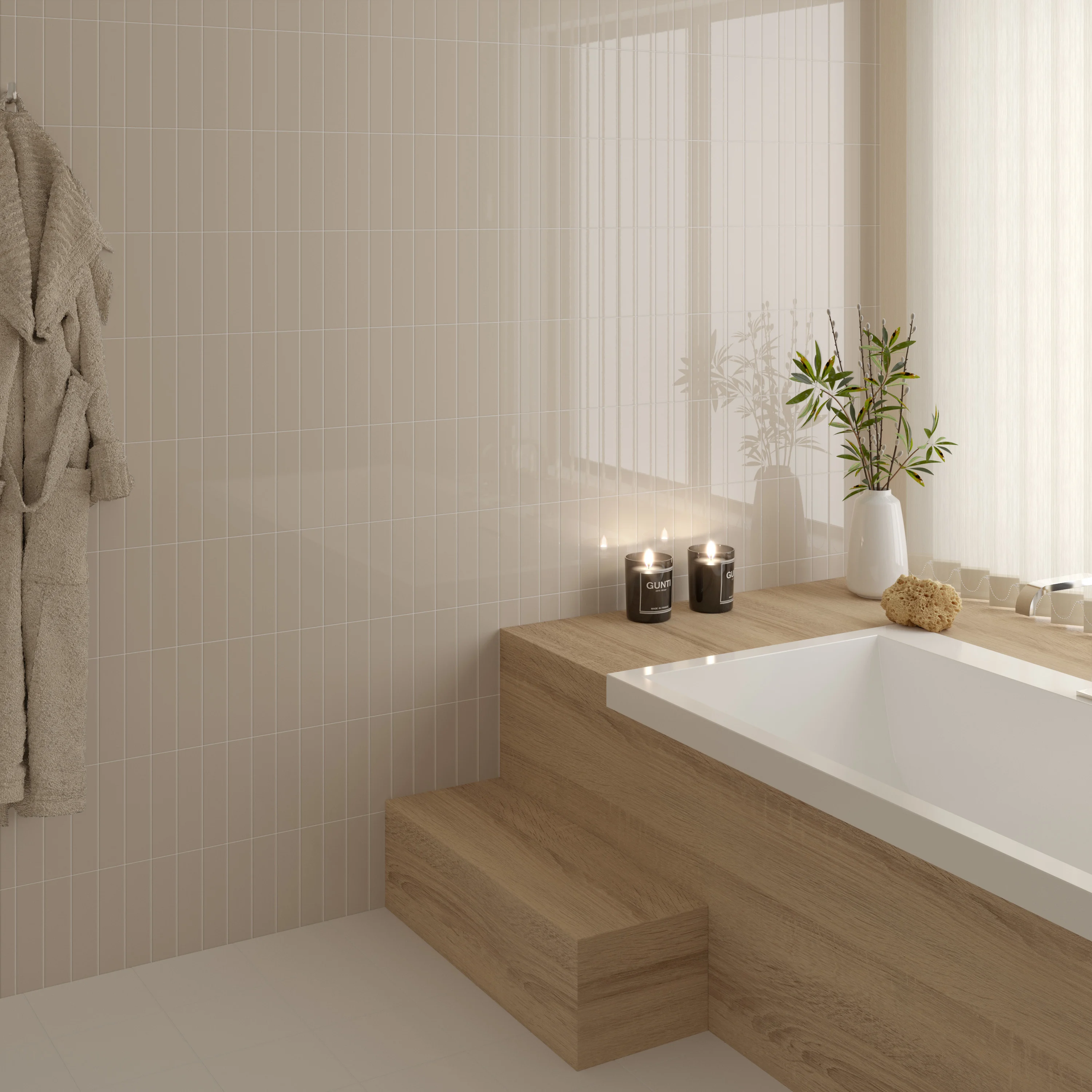 Finley Flat Ivory Wall Tile