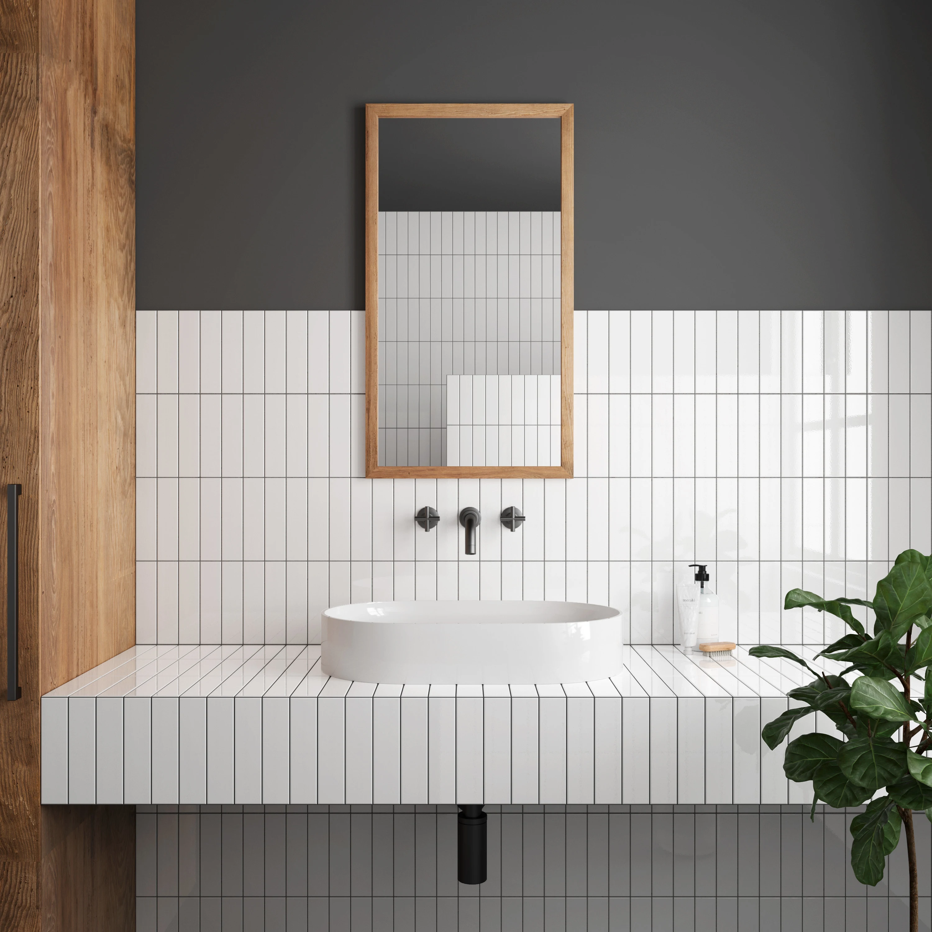 Finley Flat White Wall Tile