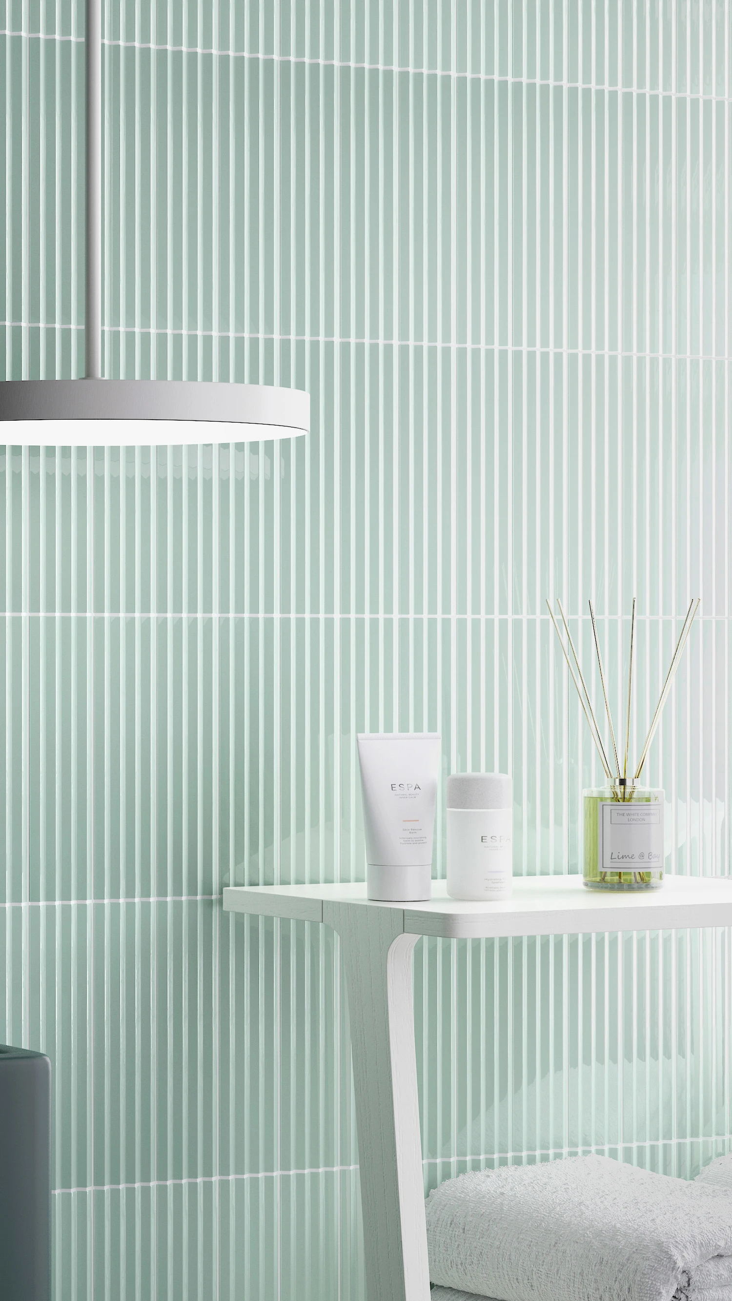 Finley Fluted Aloe Wall Tile